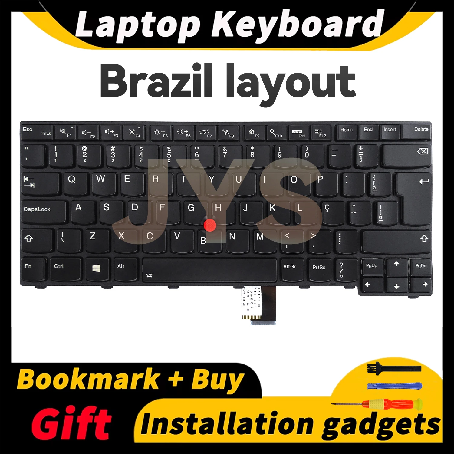 

Suitable for Lenovo ThinkPad T440/T440s/T440P/T450/T460/L440/L450/L460/L470/T431S laptop keyboard with backlit Brazil layout