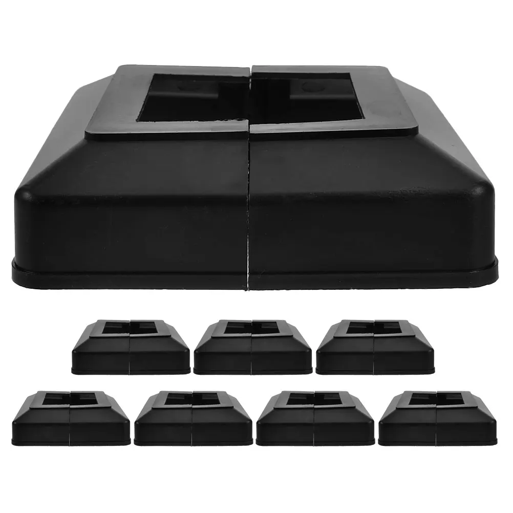 

8Pcs Railing Base Cover Stylish Fence Post Skirt Cap Durable Outdoor Protection Easy Install Remove Efficient Post Cover Skirt