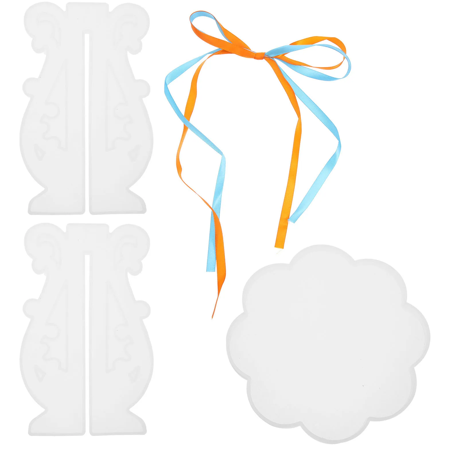 

1 комплект, 1 комплект, формы для изготовления подставок, сделай сам, кристаллическая эпоксидная силиконовая форма для держателя горшка, многоразовые формы для подставки для цветочных горшков