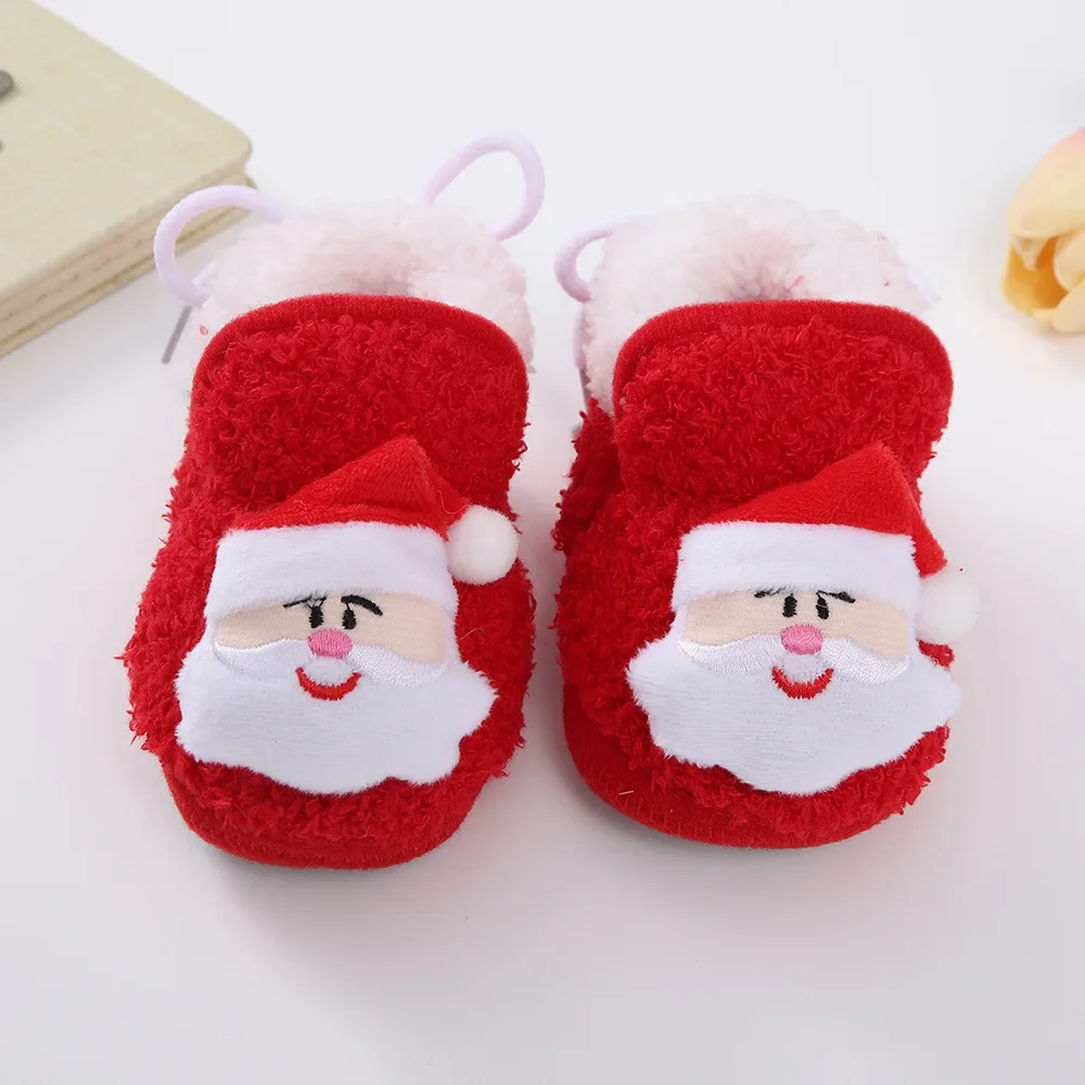 Baby Shoes Boy Girl Booties Winter Warm Cartoon Animal Toddler Prewalkers Cotton Soft Anti-slip Infant Newborn Crib Shoes