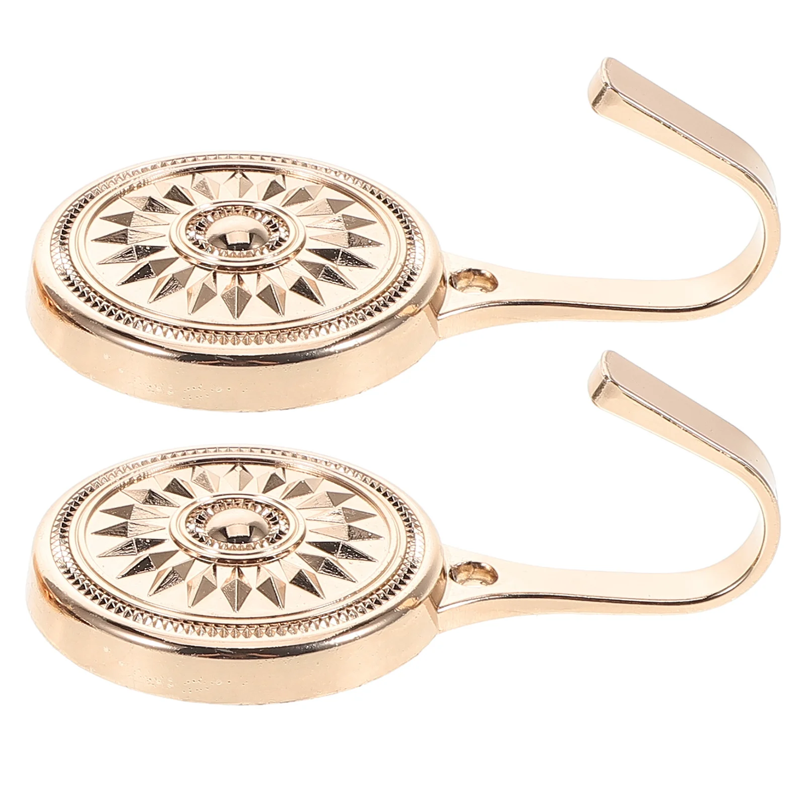 

2Pcs Sunflower Hook Set Zinc Alloy Wall Hooks for Wardrobe Curtains Kitchen Decorative Hanging Pothooks Mounting Hardware Closet