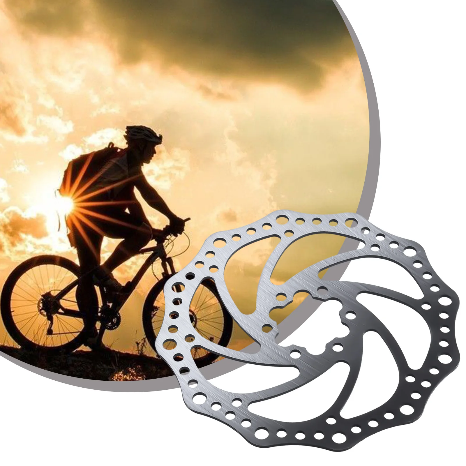 

1pc Bike Disc Brake Rotors 180mm Cycling 6Bolts Rotors For Bike Lightweight Stainless Steel Bicycle Disc Brake Rotors Component