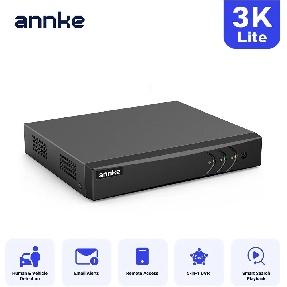 DVR Comune: Recensione e Valutazione del Modello ANNKE 8CH 5MP Lite 5in1 HD TVI CVI AHD IP
