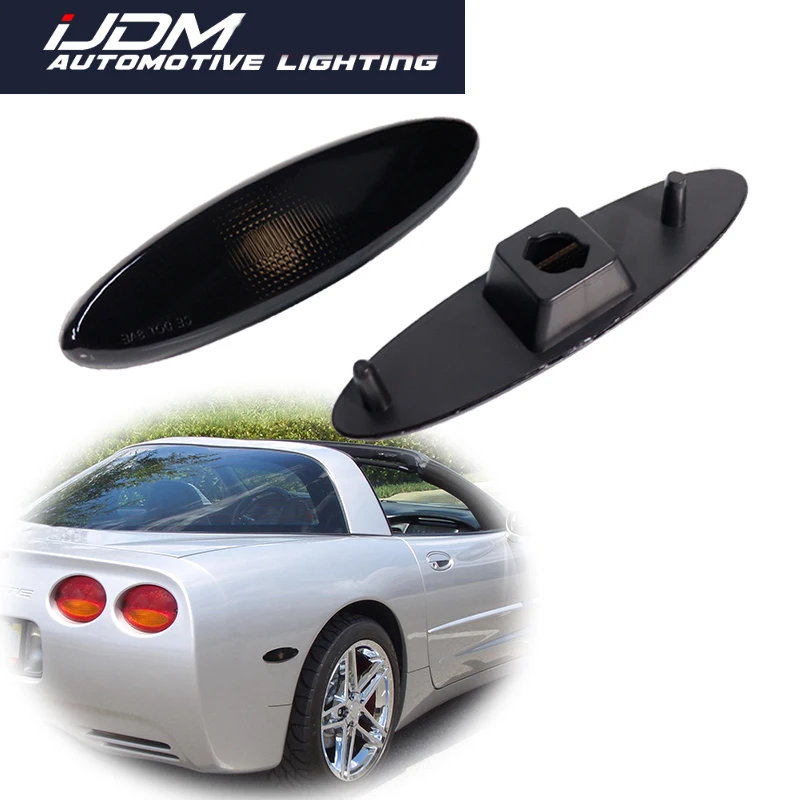 

For 1997 1998 1999 2000 2001 2002 2003 2004 Chevrolet Corvette C5 Car Rear Bumper Side Marker Light Cover Shells No Bulb/Socket