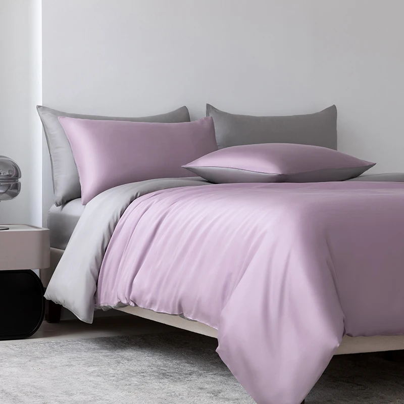 100% Mulberry Zijden Beddengoedset Effen Kleur Natuurlijke Zijden Dekbedovertrekset Twin King Queen Size Bed 3-delig/4-delig/5-delig Lakensset