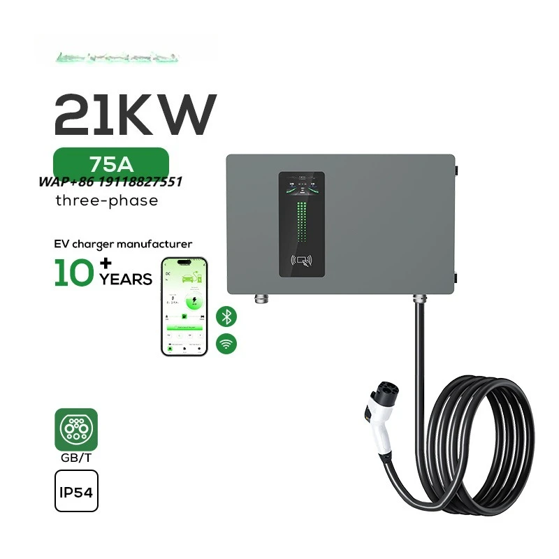 

Ovrod Single Guns Wall Mounted Home Electrical Car Charging Station 21Kw Gbt Wallbox Fast Dc Ev Charger
