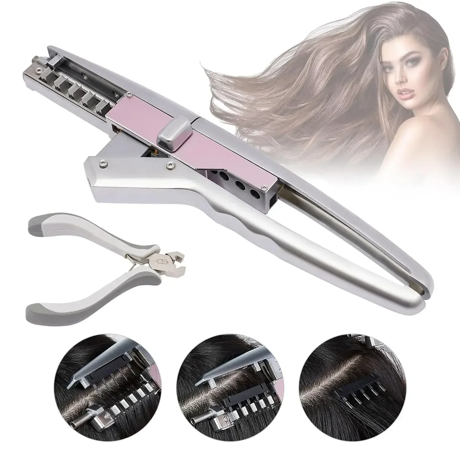 Second Generation 6D Hair Extension Tools 5 Row Professional Hair Extension Equipment Real Hair Extension Machine for Salons