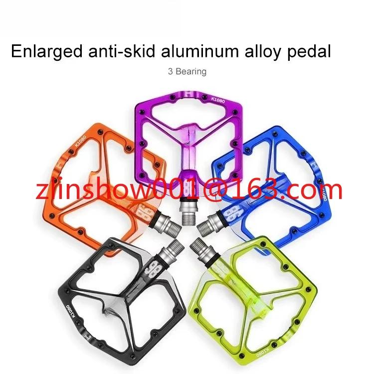 

Bicycle Accessories - Mountain Bike, Anti-Slip Pedals Aluminum Alloy 3 Bearing Pedals - Multi-Color Optional