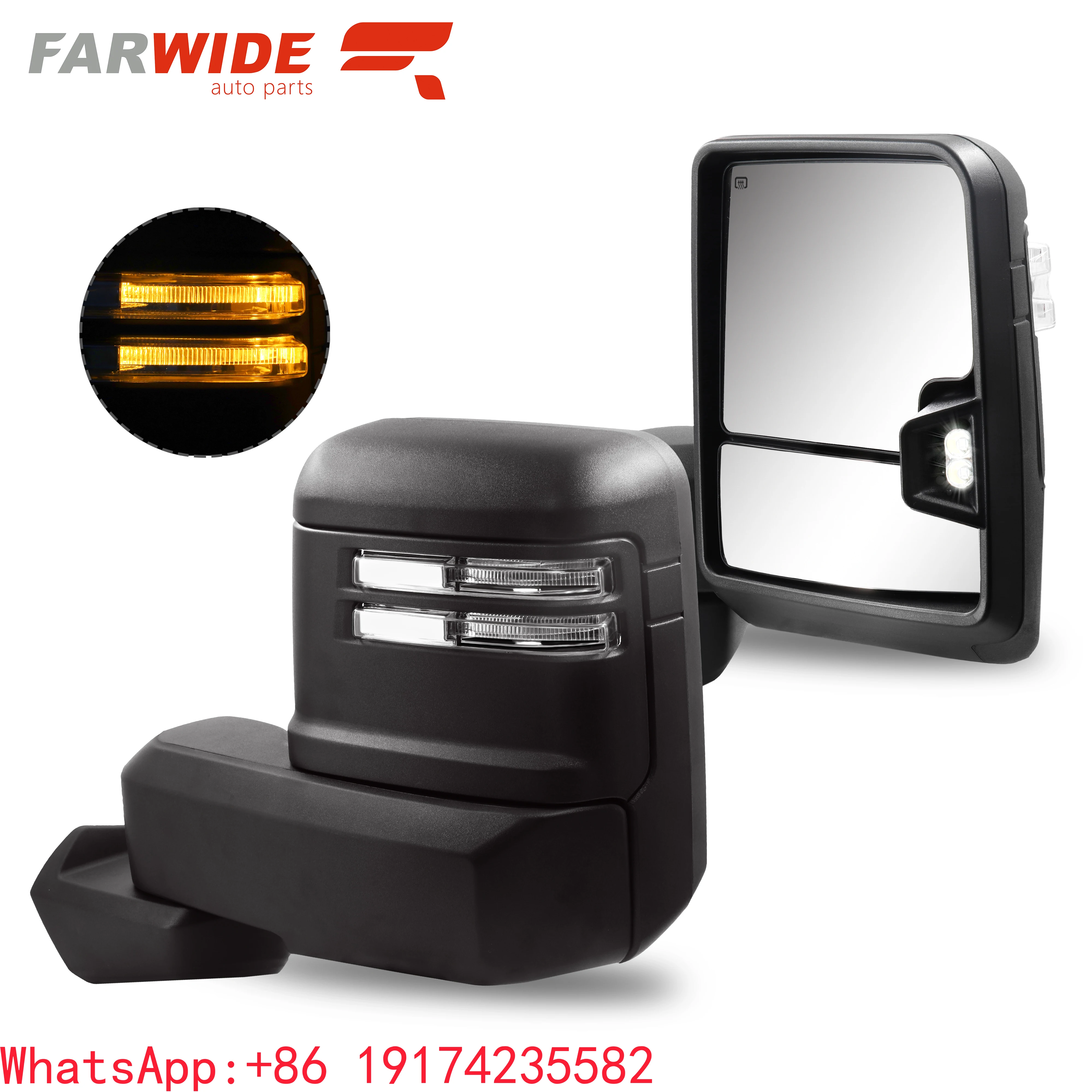 

Turn Signal Towing Mirror for Chevrolet GMC 1500 2019 - 2022 Chevrolet 2500 3500 2019 - 2022