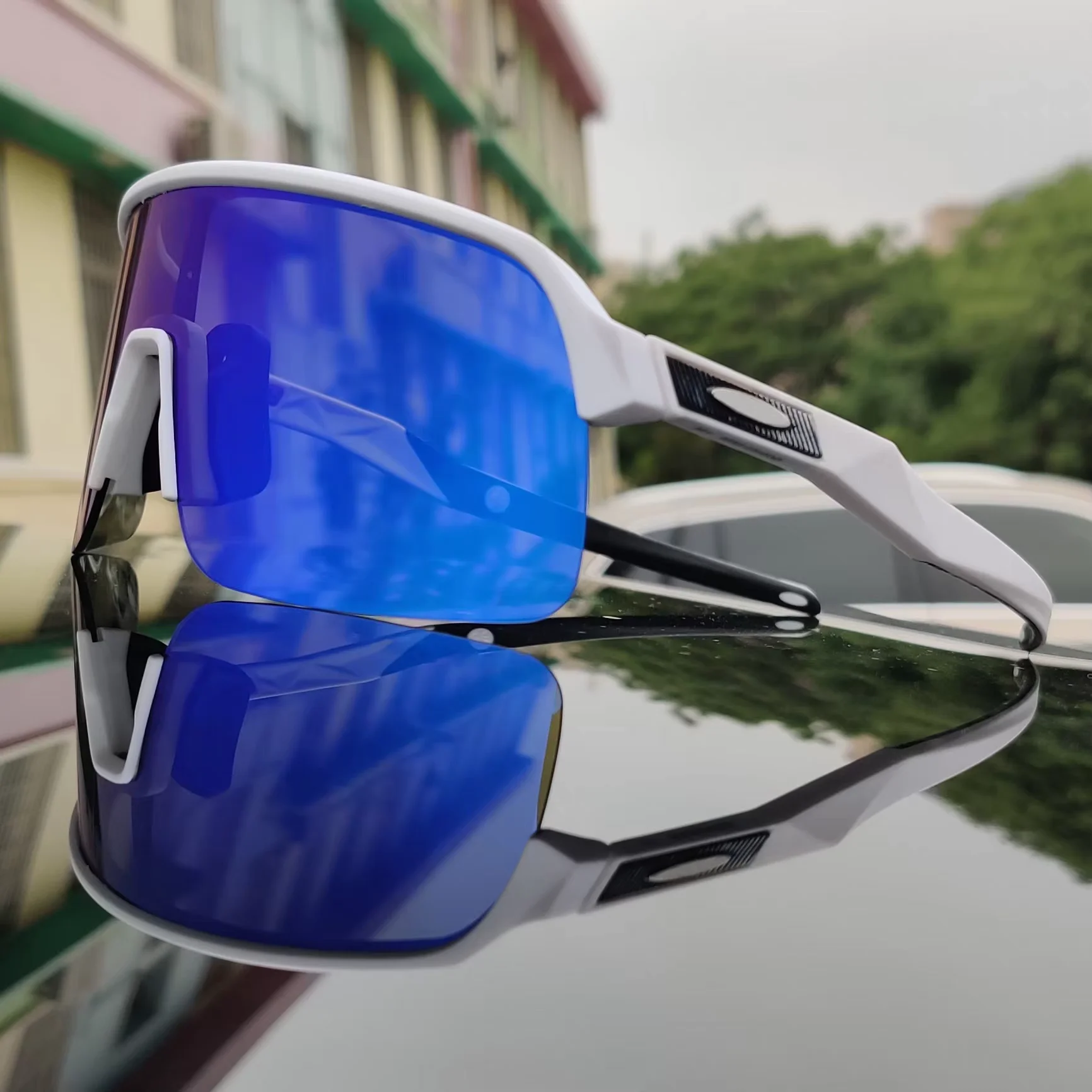 

Half Frame Sports Sunglasses - Cycling Bike Glasses for Men Women, Anti-Fog Windproof Eyewear