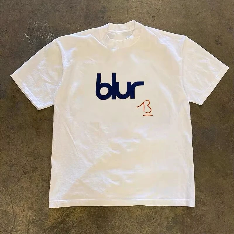 

Y2k Korean Minimalist Style Letter Printing Short-sleeved T-shirt Cotton Men and Women Fashion Casual Trend Short-sleeved Top