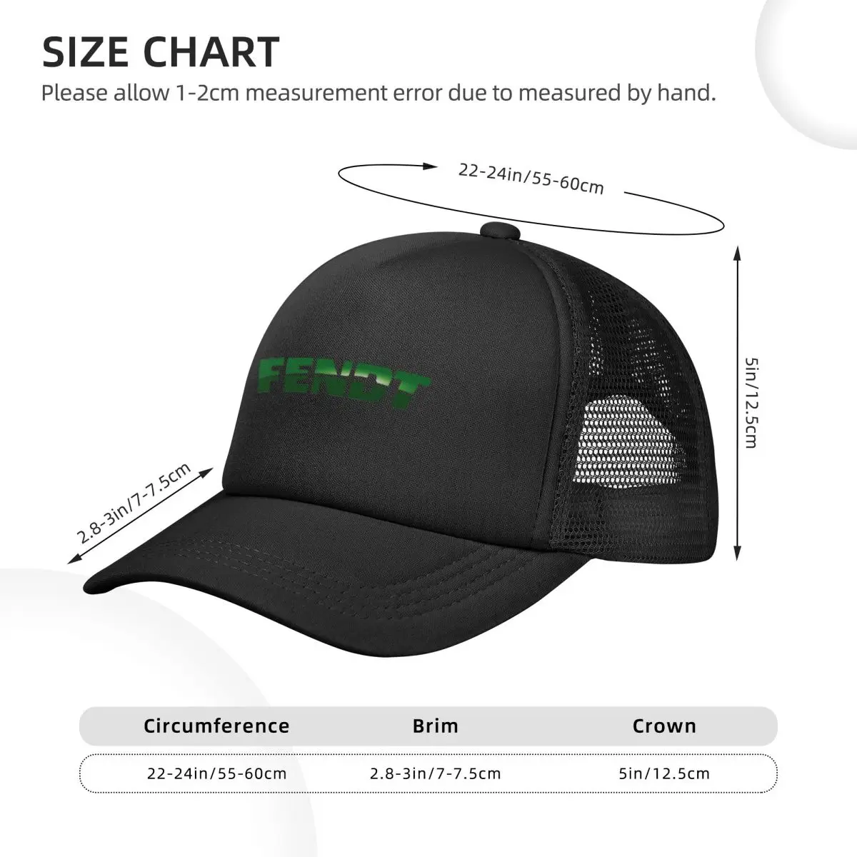 Fendt German Tractors Mesh Baseball Caps Snapback Fashion Baseball Hats Breathable Casual Casquette Outdoor Unisex