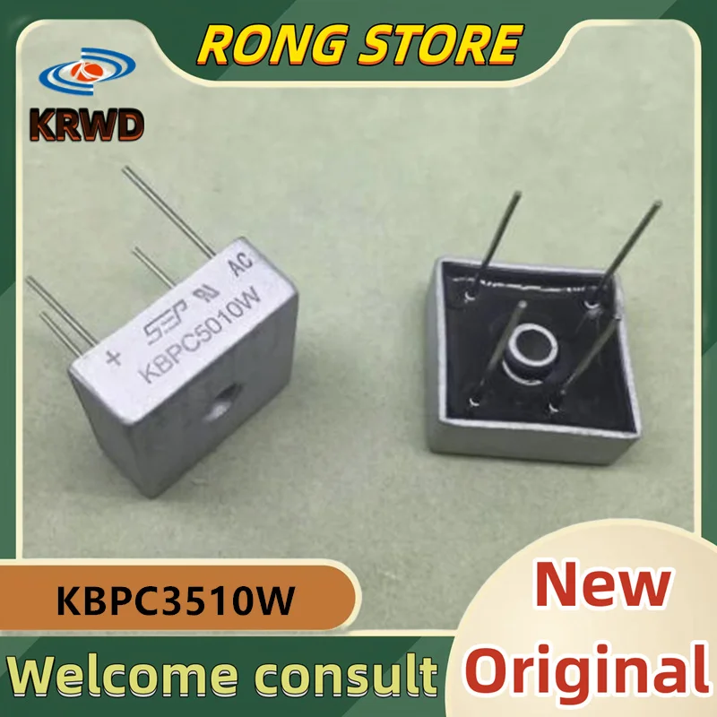 

10 шт. новый оригинальный KBPC3510W KBPC3510 35A 1000V KBPC-4