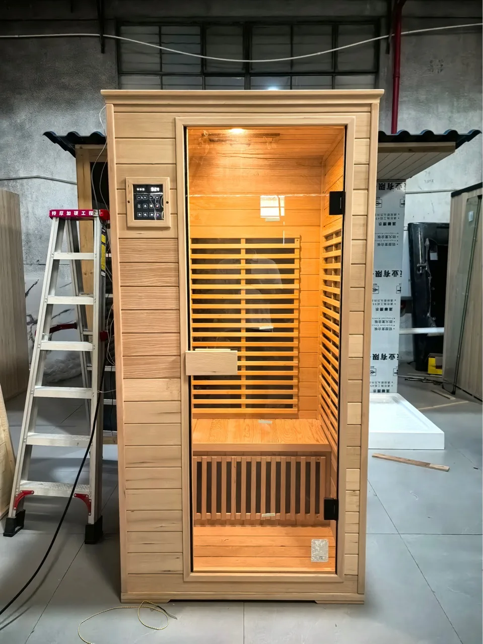 Home mobile steaming room, far infrared sauna, wave room, holographic energy health house, spectrum house, steamer