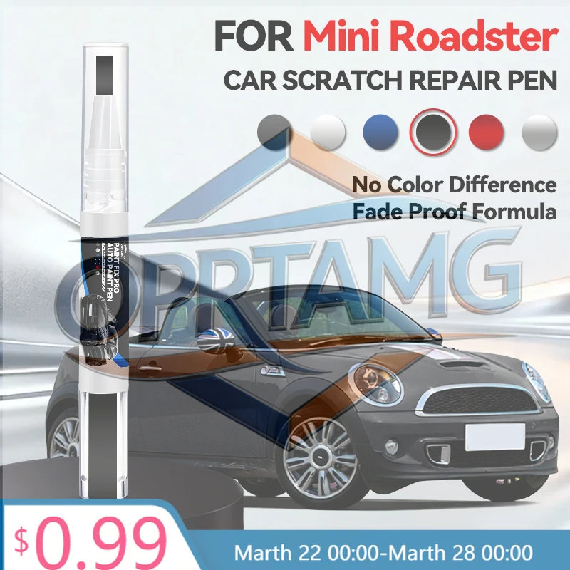 

2026 Hot Car Sticker For Mini Roadster Car Paint Repair Pen Touch Up Scratch Remover DIY Auto Accessories Black White Bl