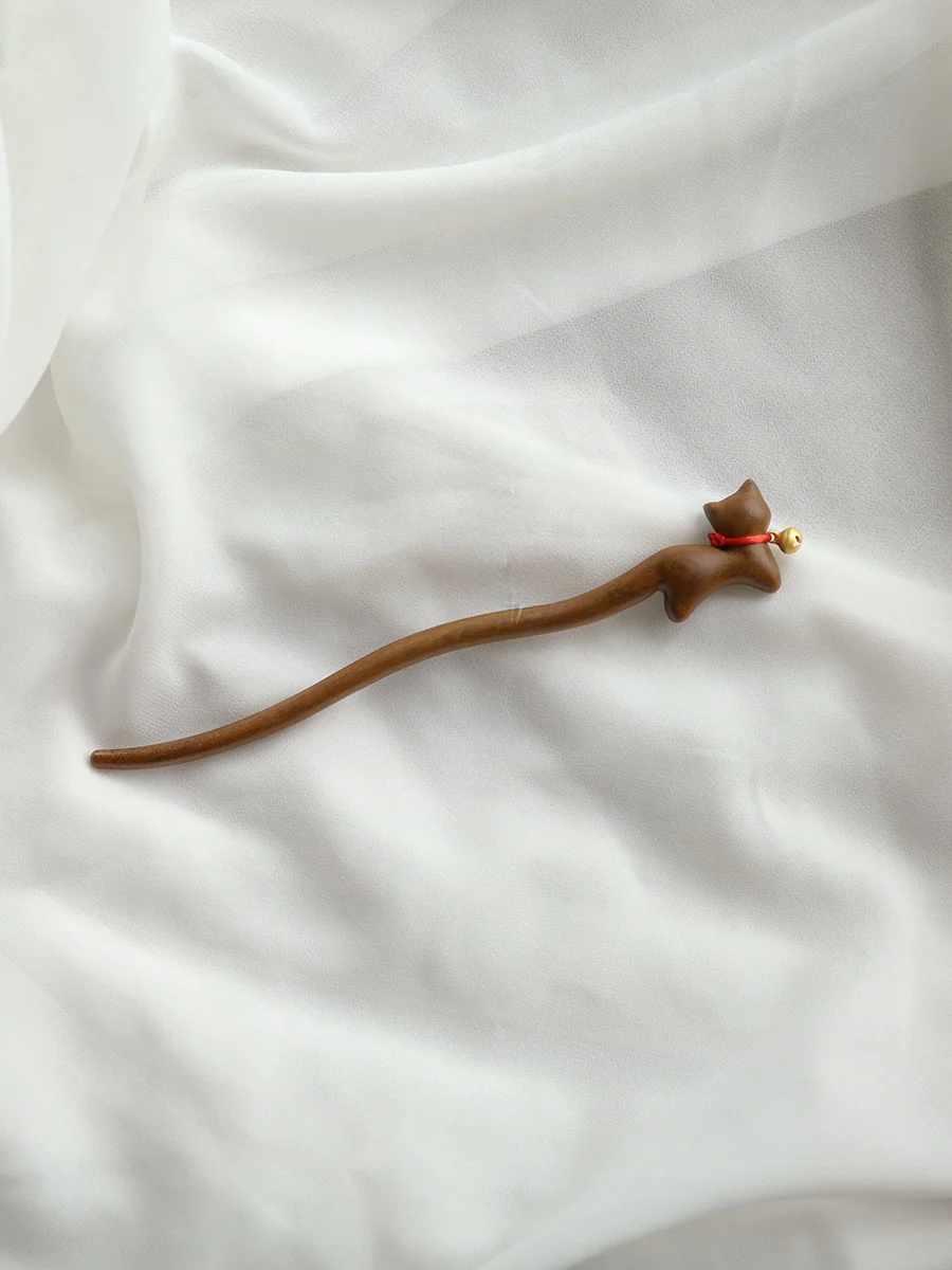 lovers-black-ebony-hairpin-ancient-chinese-style-cute-hair-accessories-hanfu-headwear-original-design-wood-material