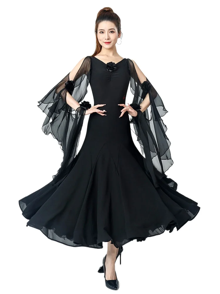 

2024 Woman Waltz Dress Tango Ballroom Dancing Women's Modern Dancing Costumes ZY172-3