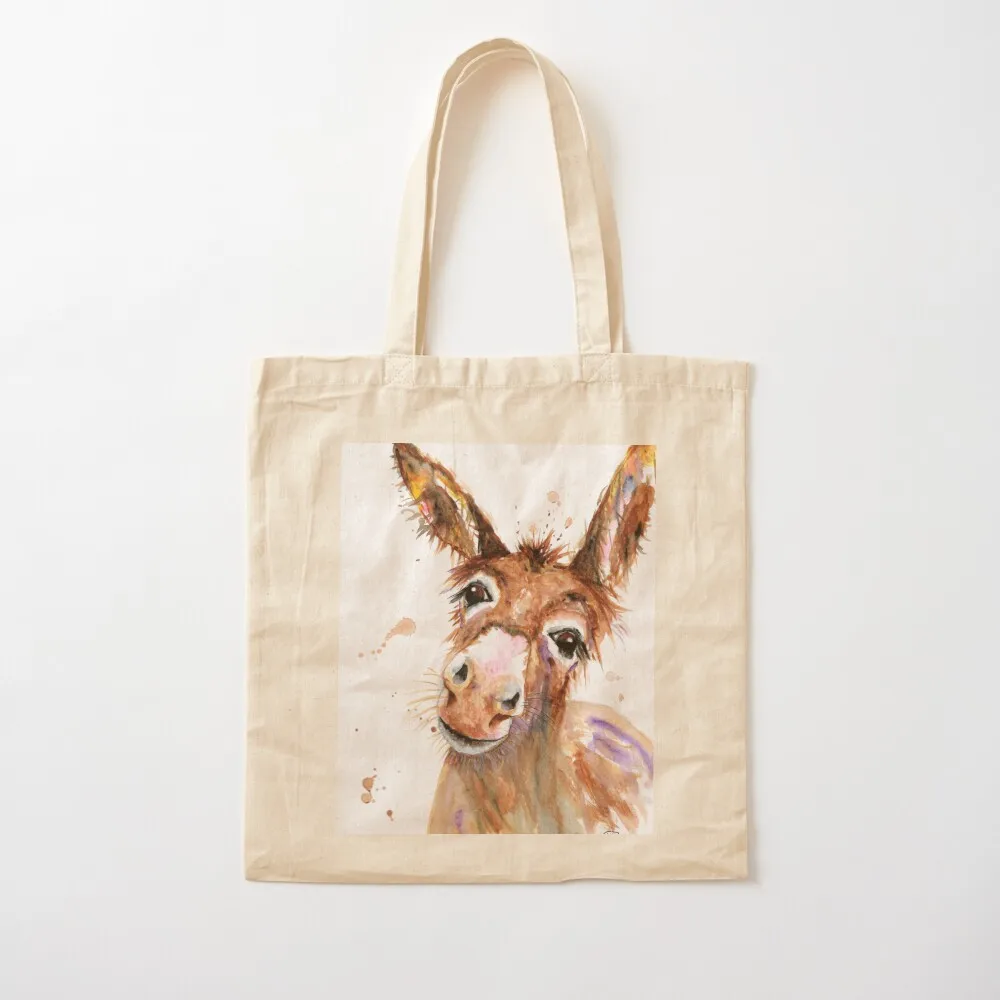 

Cute Donkey face Tote Bag custom fabric bag Fabric bag Women's shopper Canvas Tote