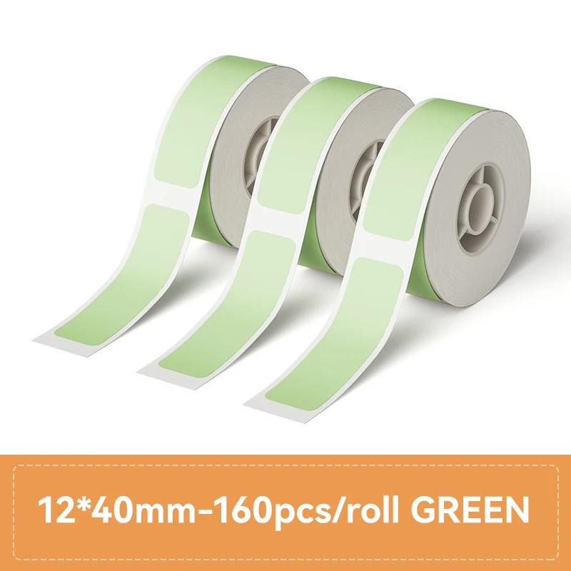 3 rollen/set Niimbot thermisch etiketpapier, waterdicht, krasbestendig, geschikt voor D110, D11, D101, H1, H1S smart-etiketprinters.