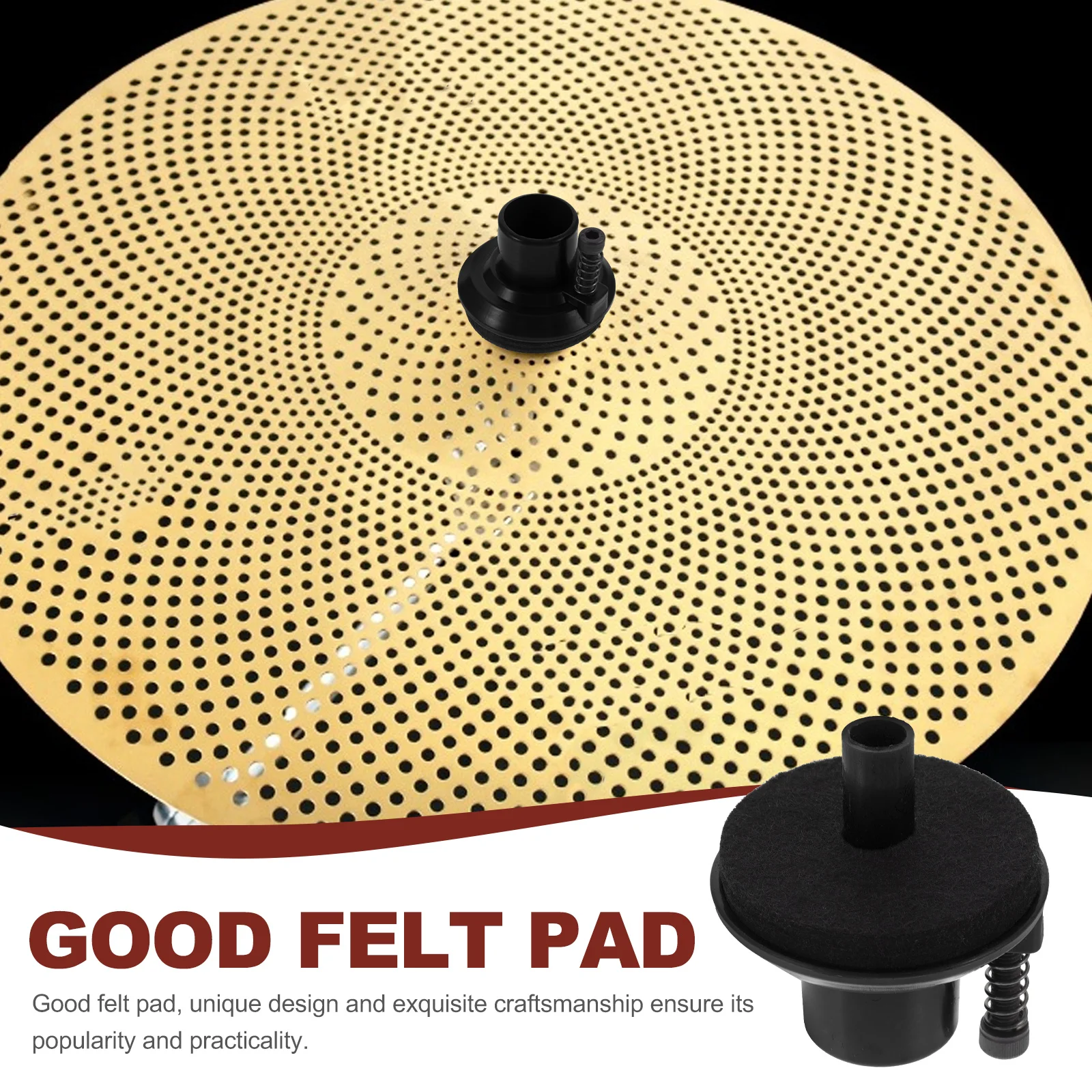 

Cymbal Clutch Pad Durable Set Accessories Non-Slip Drum Kit Pad Creative Cymbals Accessories Drum Clutch Felt Stand Cymbal