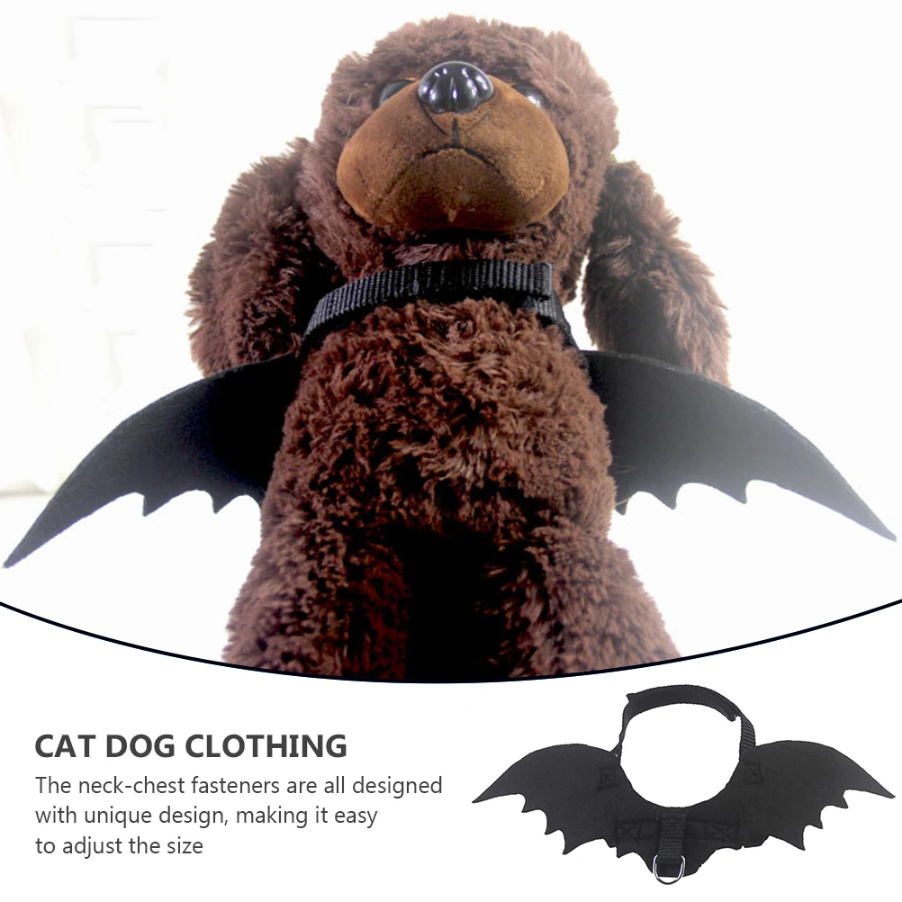 

Bat Wing Accessories Pet Dog Cat Felt Cloth Lightweight Adjustable Halloween Costumes Decorative Wings Shaped Design Festive Pet
