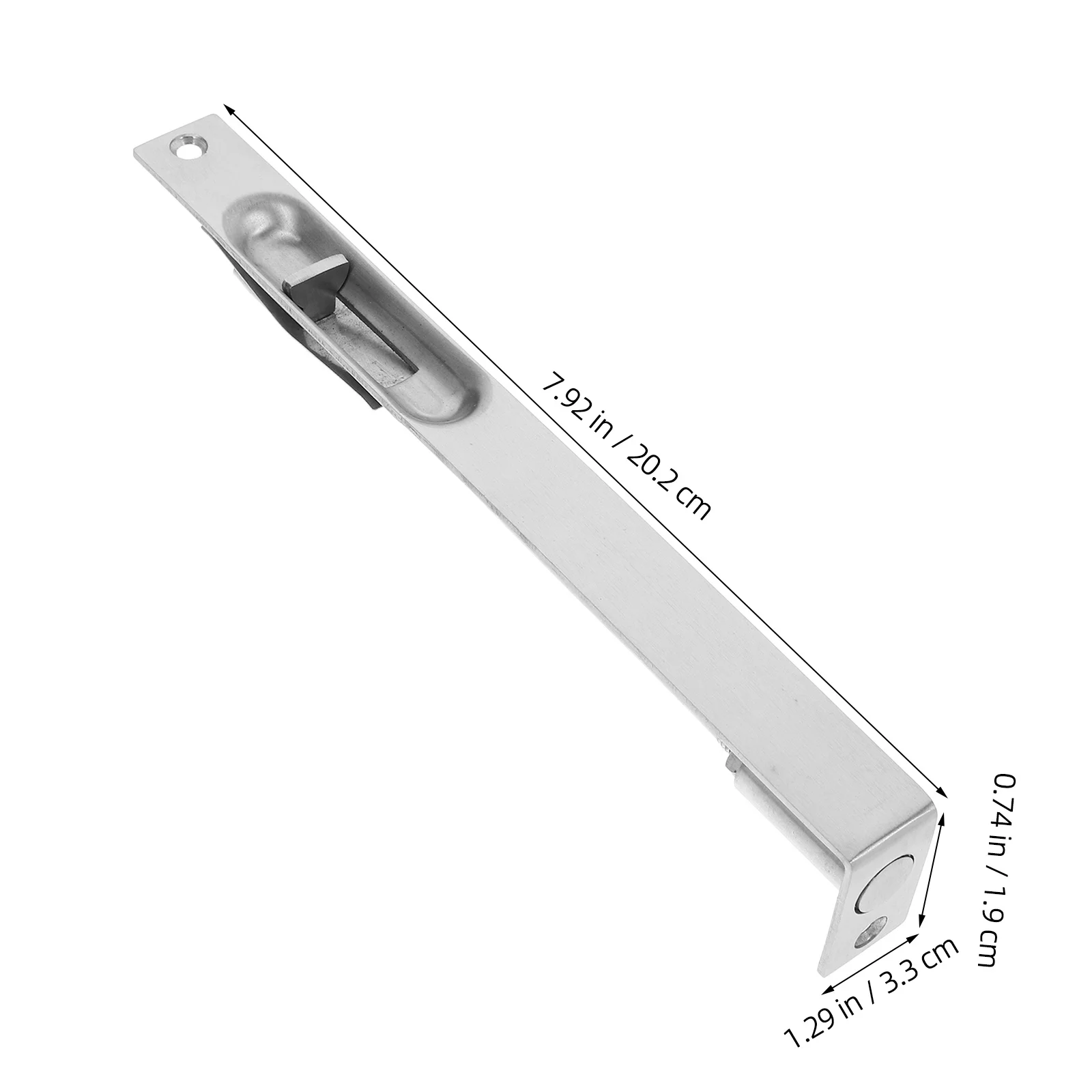 الفولاذ المقاوم للصدأ الأمن أخفى الشريحة الترباس قفل رافعة الباب عمل فلوش بولت مزلاج للأبواب المزدوجة قفل الباب الفرنسي المناسب #4