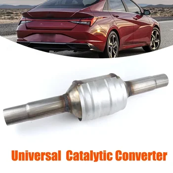 Universal car catalytic converter exhaust systems muffler high flow performances inlet/outlet 45-55mm muffler length 52cm