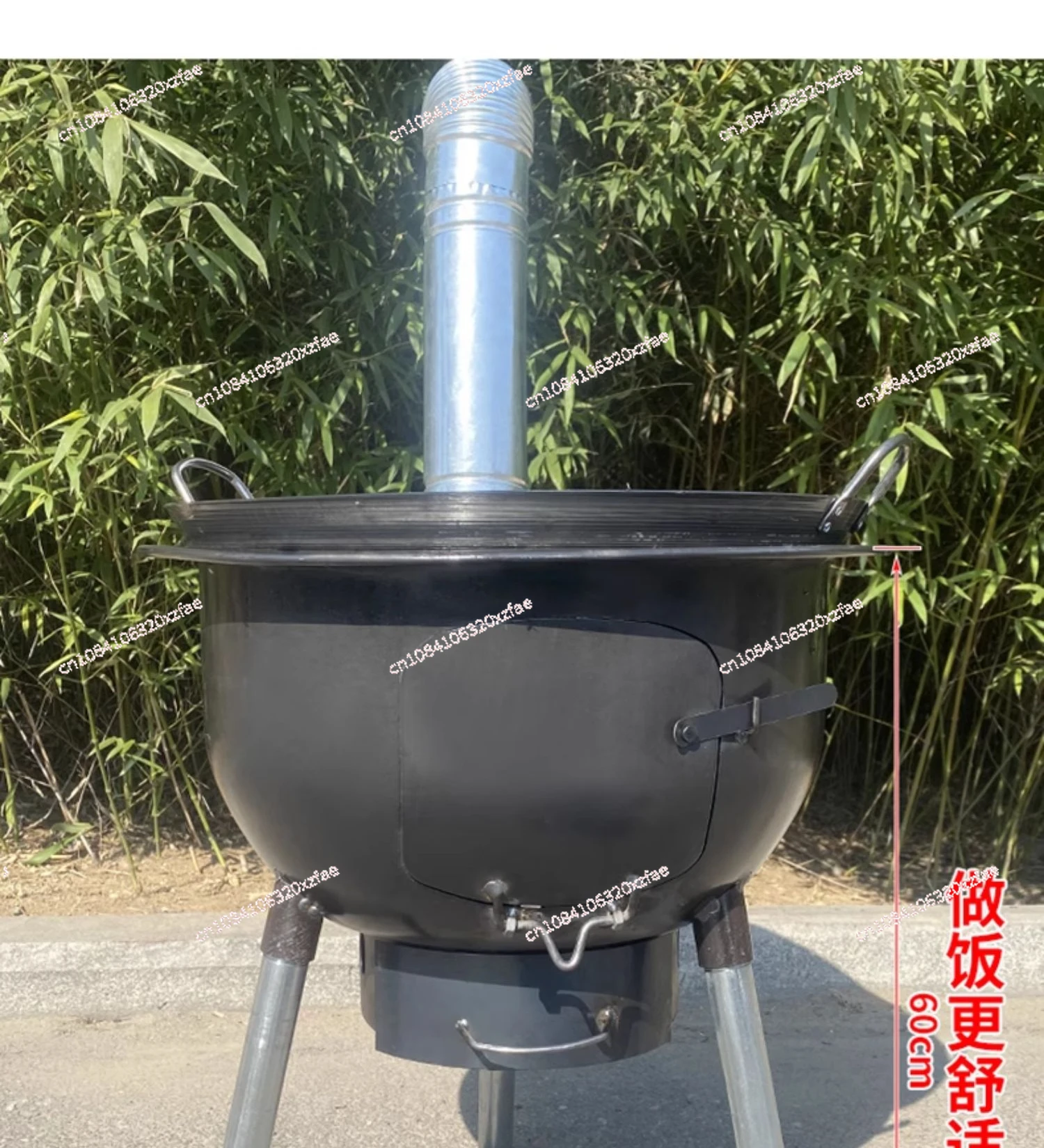 New style firewood stove for burning wood, household firewood stove, outdoor camping stove, large iron pot, rural mobile firewoo