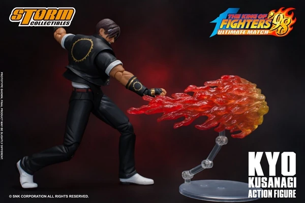 Storm Toys 1/12 KYO KUSANAGI King of Fighters 98 Primary Color Black Edition 6'' Action Figure In Stock