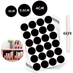 120 Pcs Chalkboard Labels Waterproof Reusable Chalkboard Stickers for Mason Jars Parties Decoration Organize Your Home & Kitchen