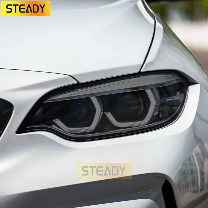 

Car Headlight Protective Film Headlamp Tint Taillight Transparent Smoked Black TPU Sticker For BMW M2 F87 Competition CS 2016-On