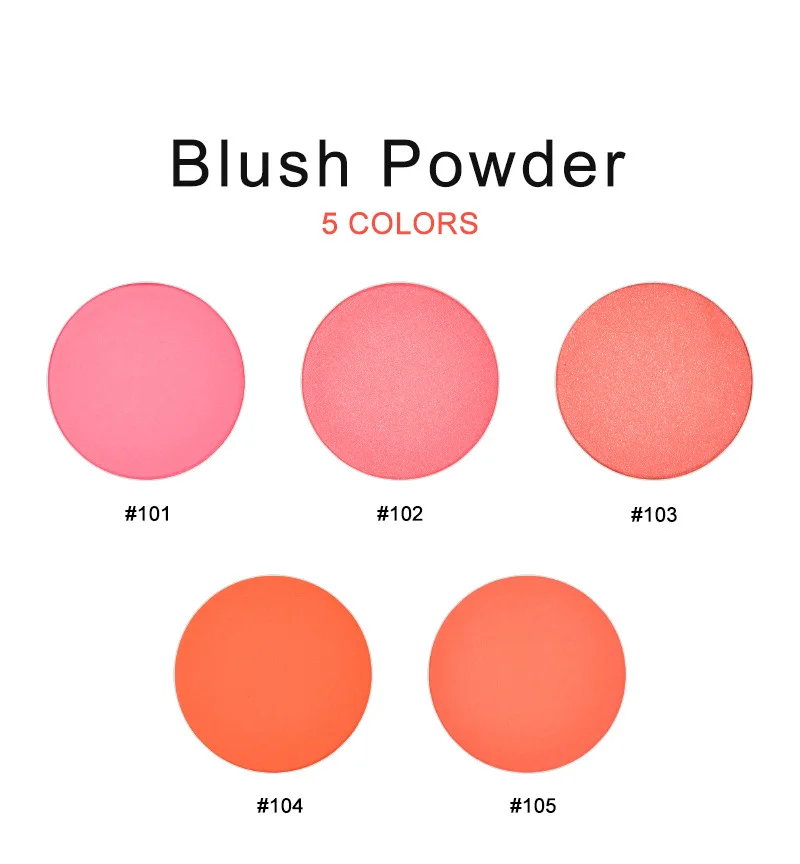 No logo Cute Makeup Cream Blush Pressed Powder Blusher Natural Pink Rouge Long Lasting Easy To Color Face Beauty Cosmetics