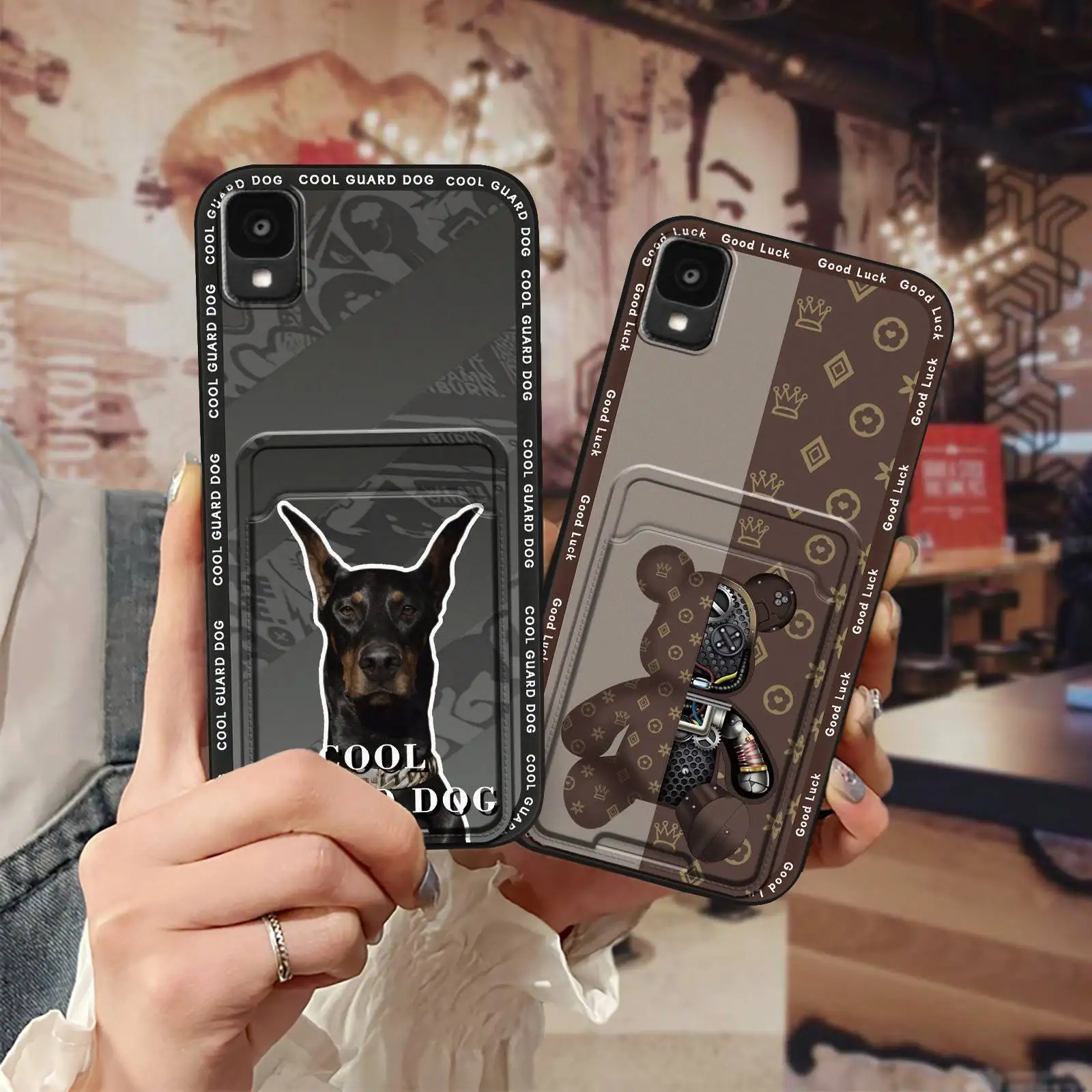 Cover Back Cover Phone Case For TCL 30Z/30LE/T602DL protective Shockproof Anti-knock Full wrap Graffiti Fashion Design