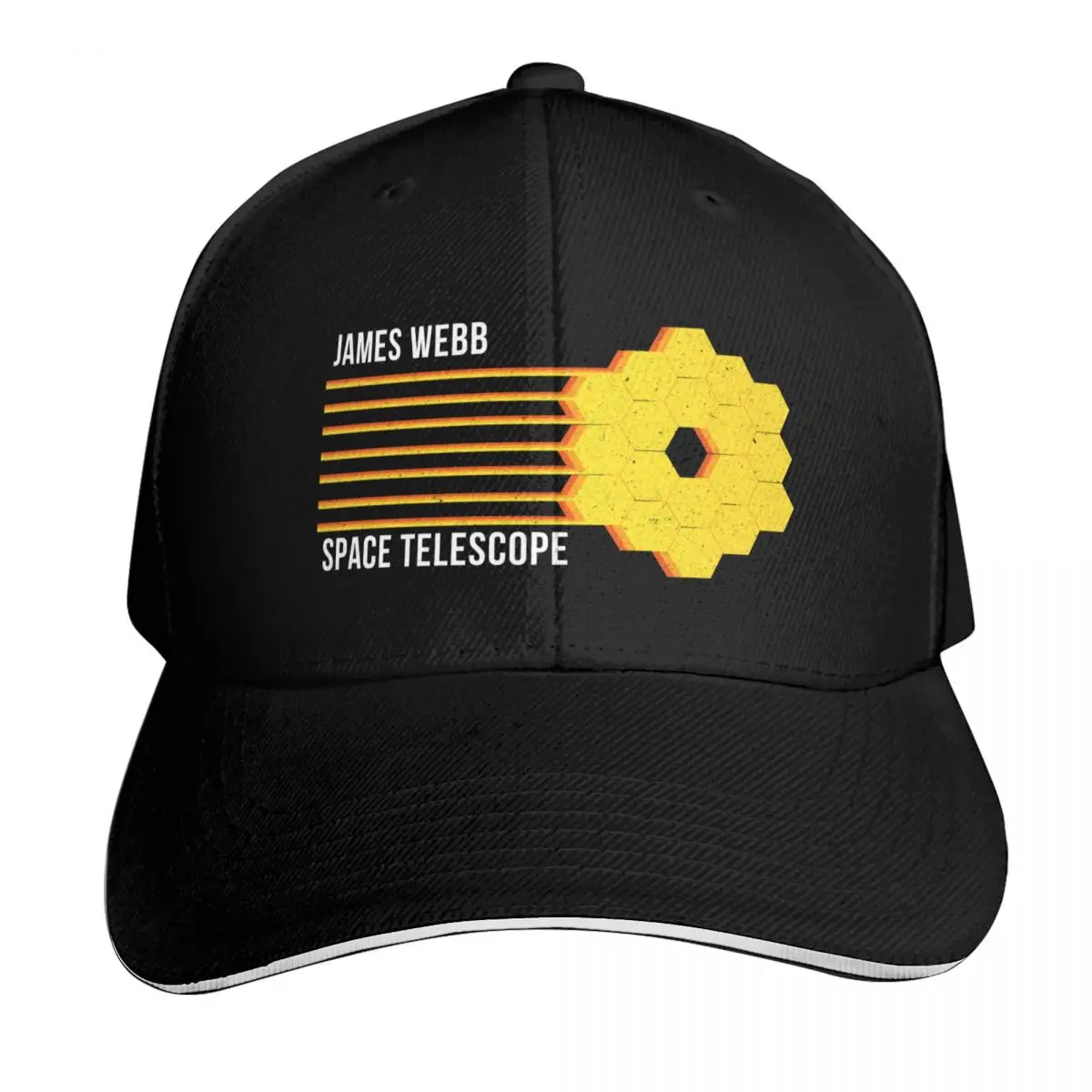 

Retro Lines James Webb Space Telescope Baseball Cap luxury woman cap sun hat Golf Hat Military Tactical Cap Caps For Women Men's