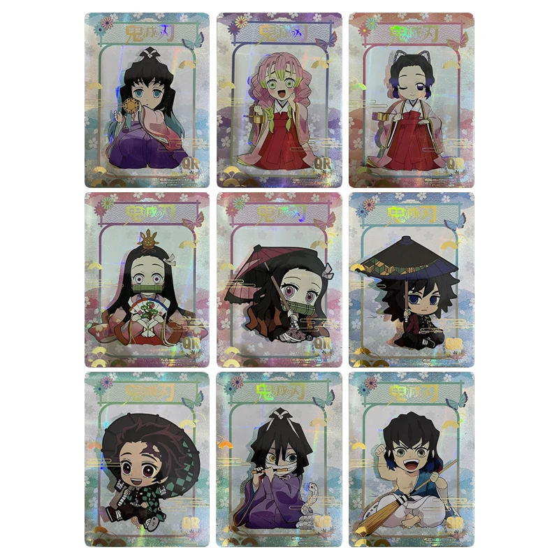 

Anime Demon Slayer Kanroji Mitsuri Kochou Shinobu Kamado Nezuko Collectible Cards Christmas Birthday Gifts Children's Toys