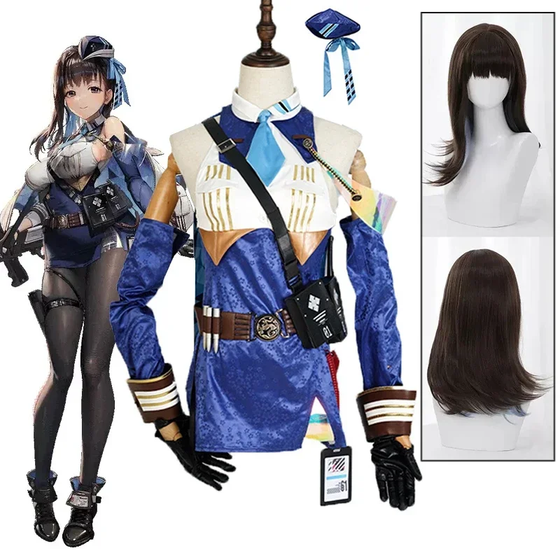 

Game NIKKE The Goddess of Victory Marian Cosplay Costume Women Sexy Party Suit Halloween Carnival Party Uniform Clothing Wig