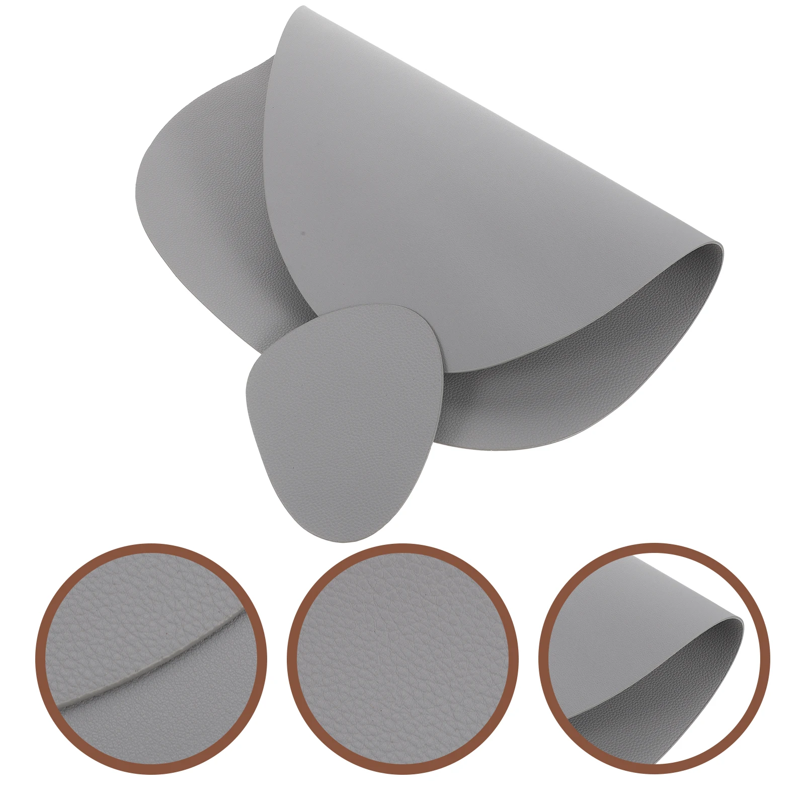 

1 Set Cup Coasters Place Mats Waterproof Heat Insulation Coaster Non-Slip Heat Resistant Pu Table Mat Rustic Design Decorative