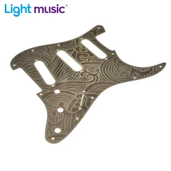 1PC ST SSS SSH Guitar Pickguard Bronze carved Scratch Plate & Pickguard Screws for 11 Hole Guitar Parts