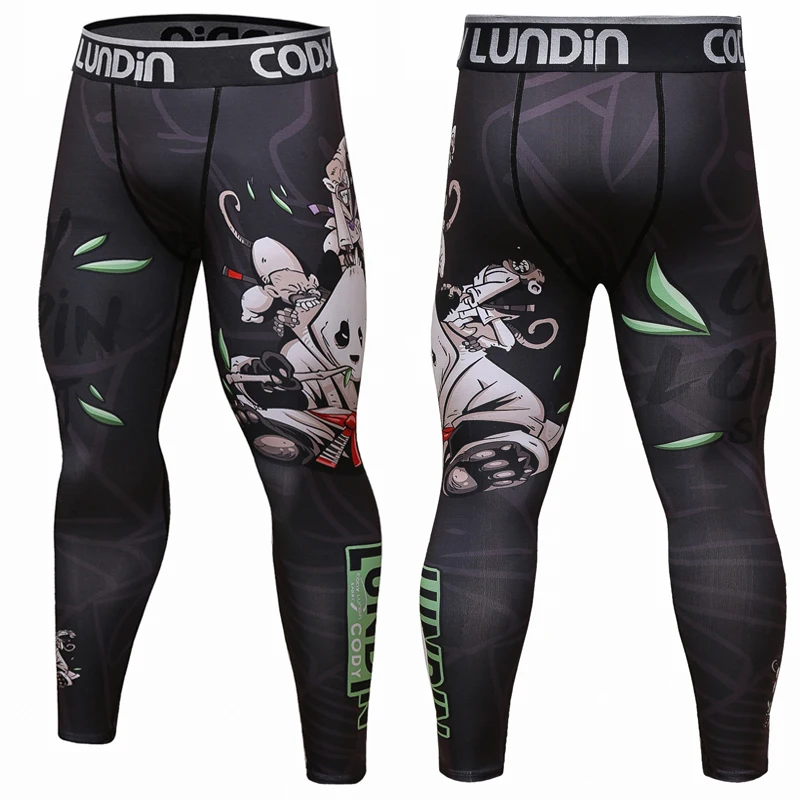 Compression Men's Leggings Fitness Quick-drying Sports Gym Tights Men Running Stretchy Bodybuilding Jogging Pants Rash Guard