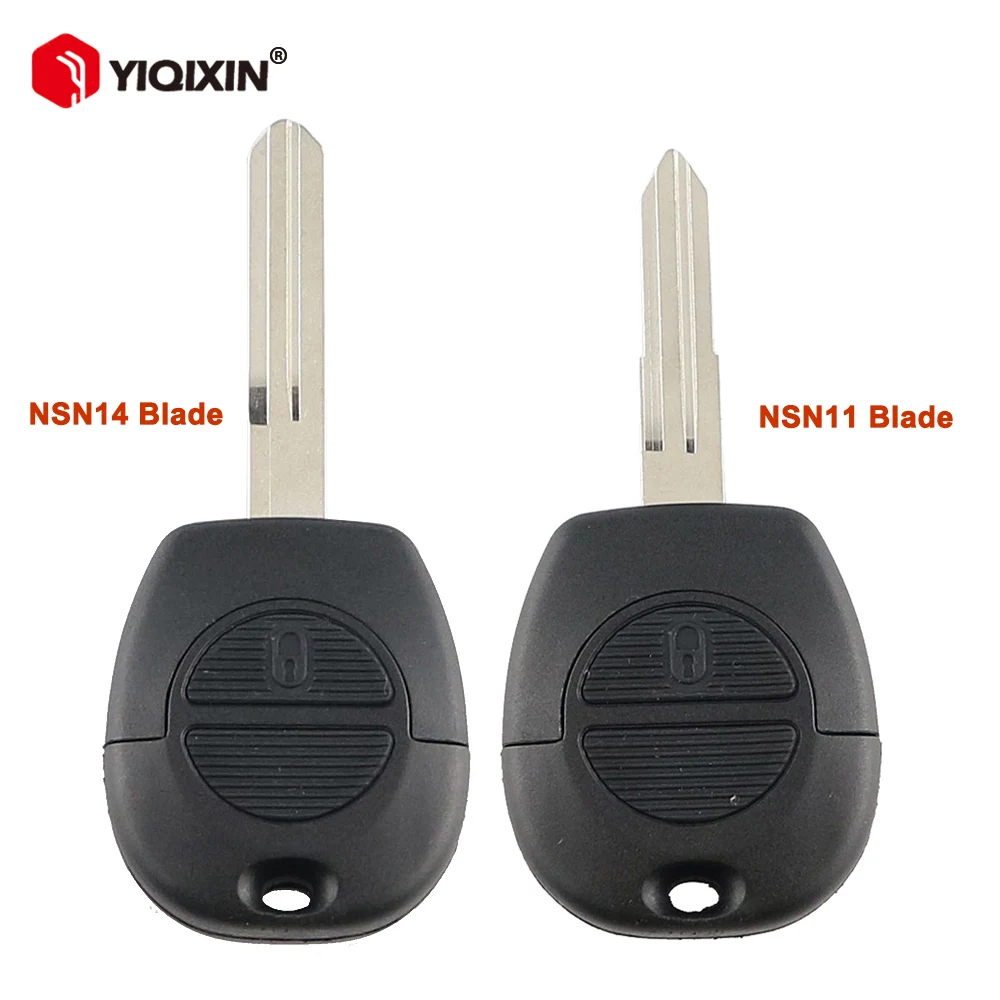 YIQIXIN Remote Car Key Shell Cover Case For Nissan Maxima Micra Almera Serena Primera Navara Terrano X-Trail NSN11 NSN14 Blade