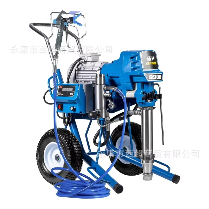 

Large Electric High-voltage Brushless Motor Airless Spraying Machine Latex Paint Coating Putty Power Spray Gun 220V