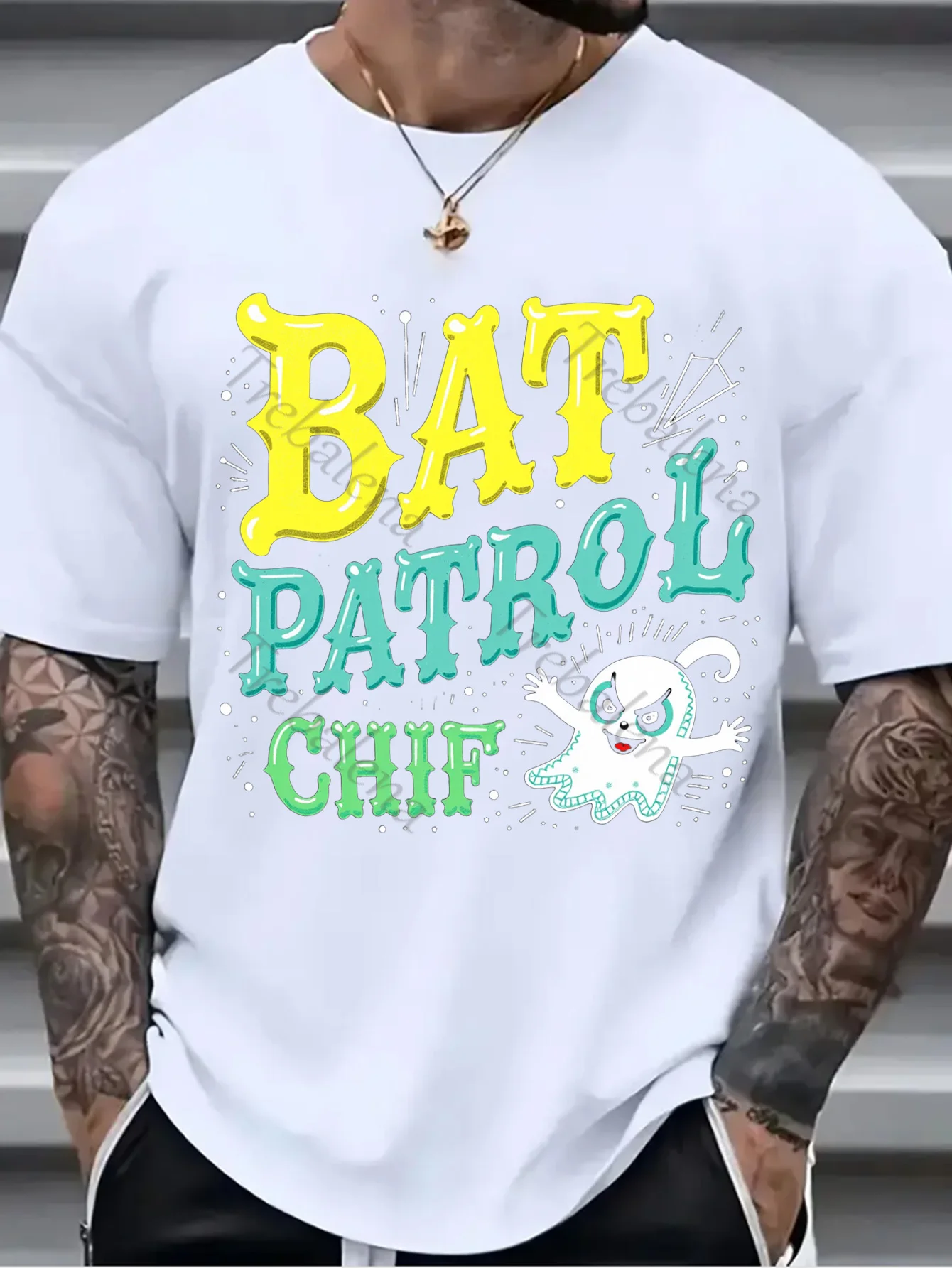 

1pc Wall Tapestry "Bat Patrol Chief Cartoon Ghost Print Tapestry for Kids Room Decor"