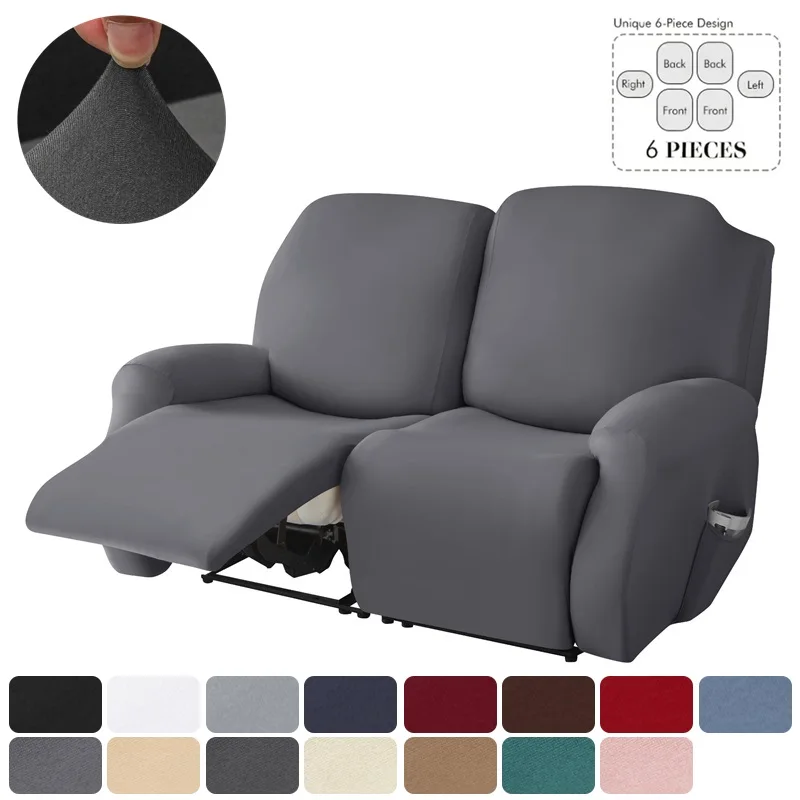 

2 Seater Stretch Recliner Sofa Covers Elastic Split Armchair Chair Cover Non-Slip Lazy Boy Chairs Slipcovers for Living Room