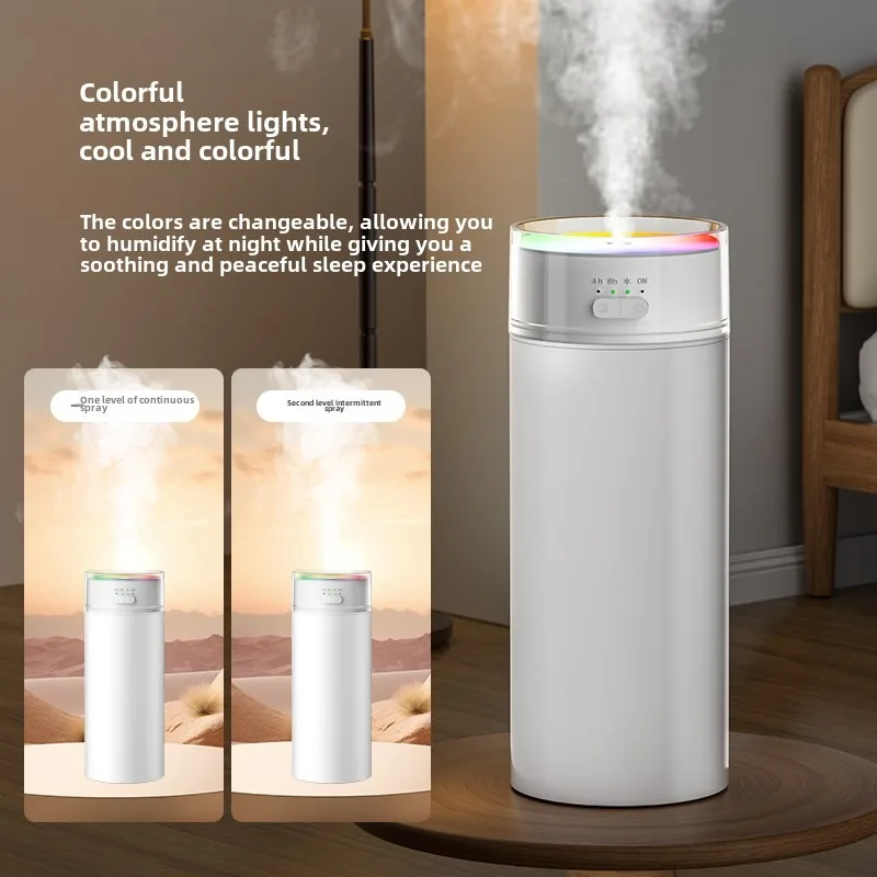 

Красочный увлажнитель чашки с тяжелым туманом, время работы, окружающим освещением, автомобильный бытовой увлажнитель большой мощности.