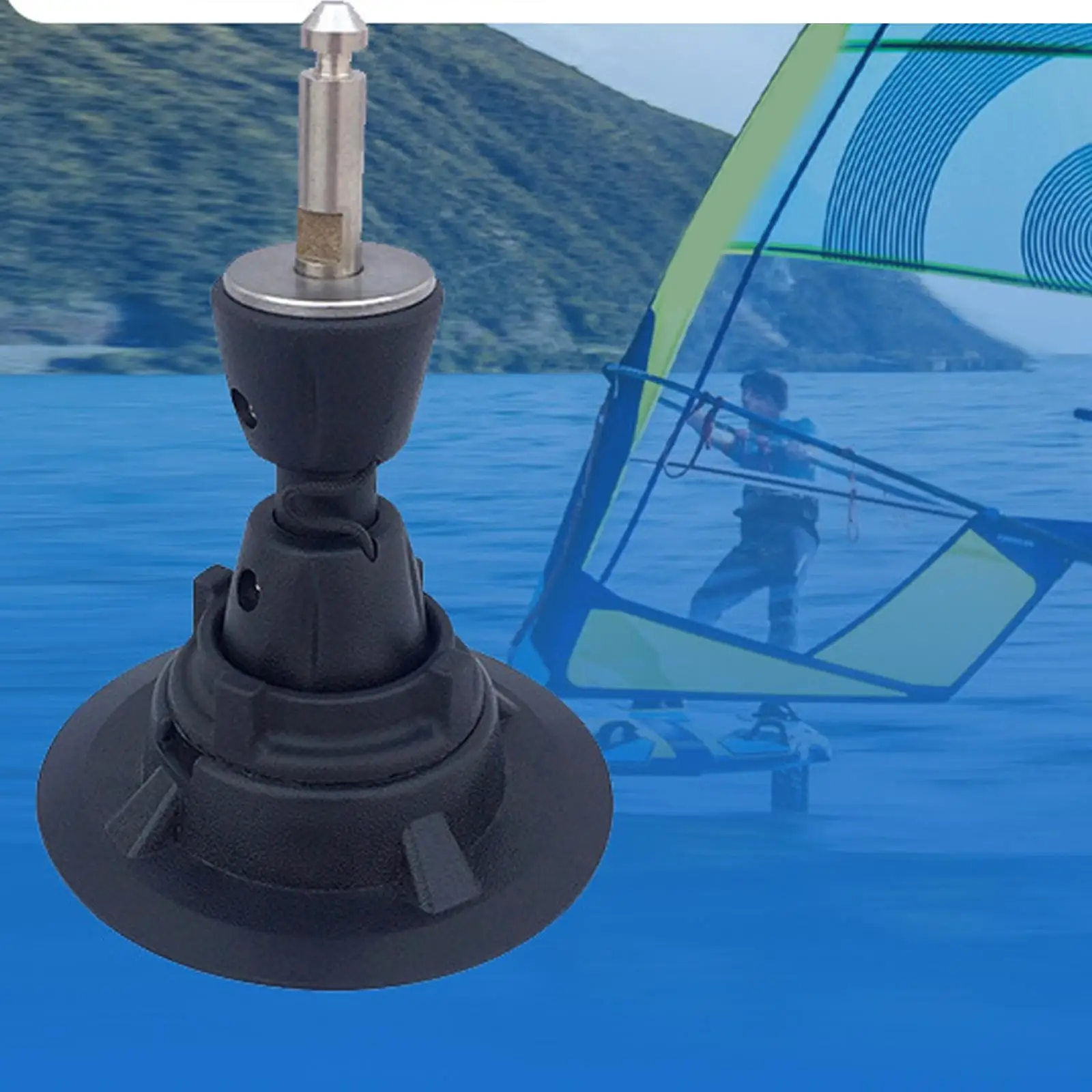

Tendon Joint Baseplate,Windsurfing Mast Base Replacement 360 Degree Rotatable Tendon Mast Base for Women Men,Beach,Playing
