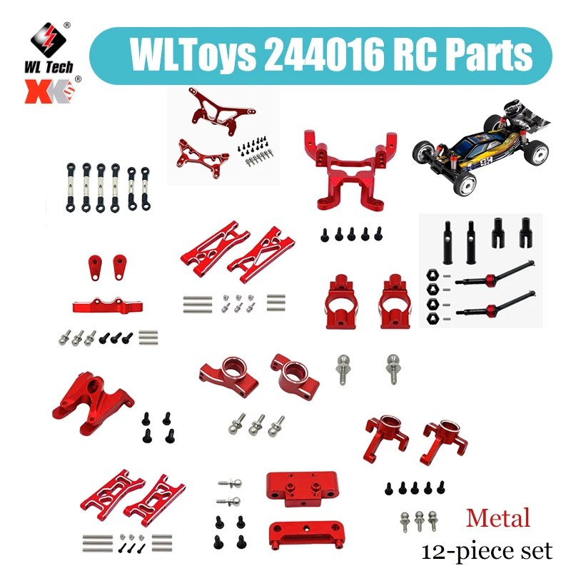

WLtoys 244016 1/24 Remote Control Vehicle Metal Parts Transmission Shaft, Motor ESC, Body Transmission Support Bracket, Gear