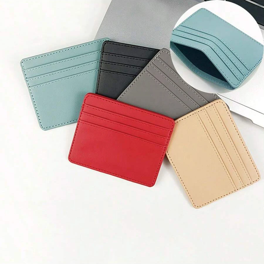 

Men credit card holder Mini Wallet Credit Card Holder for Men Women Purse PU Leather Card Cover