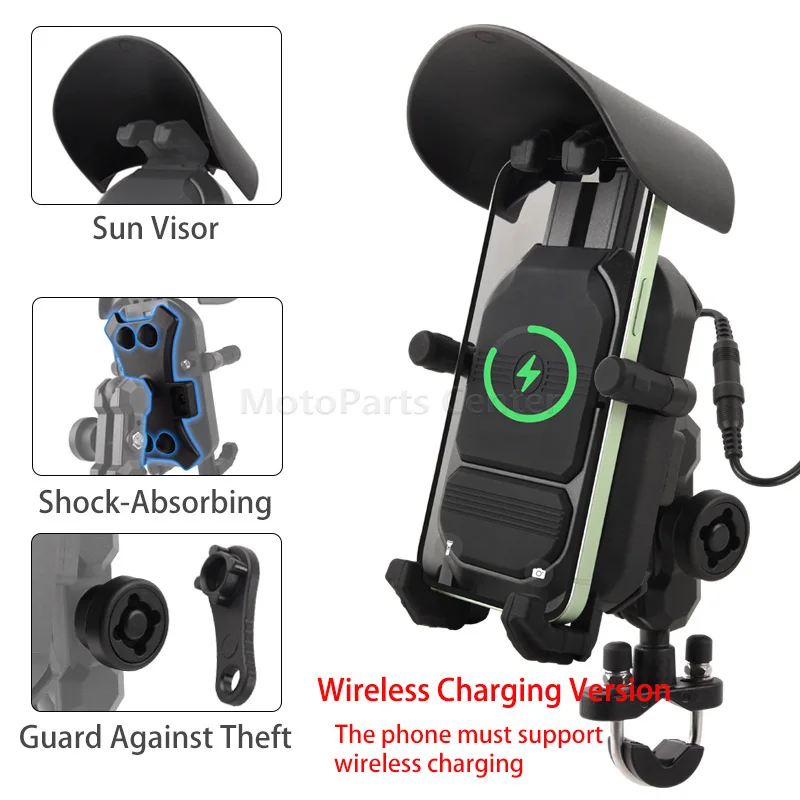 Motorcycle Phone Mount Phone Holder Scooter Cellphone mount Mobile Phone Support Mobile Phone Navigation Bracket