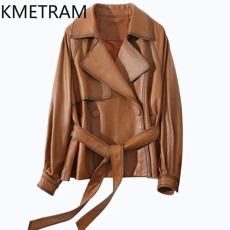 100% First Layer Sheepskin Real Leather Jacket Women Luxury Short Jackets with Belt Fashion Autumn Winter Clothes 2024 дубленка