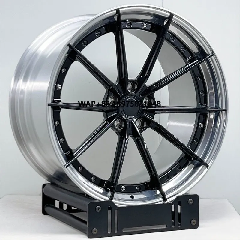 

5x120.65 2 Piece Forged Wheels 19 20 21 Inch Rims Black Alloy Wheels